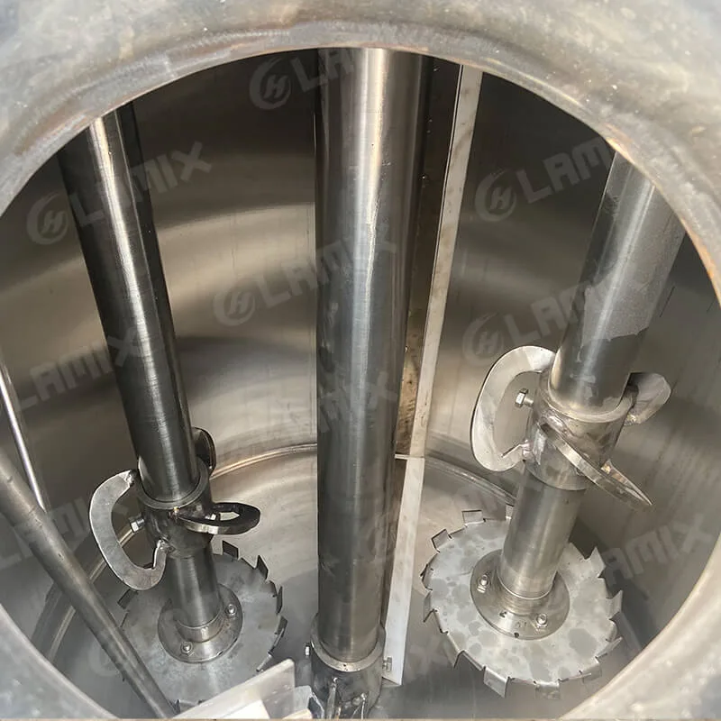 multi-shaft mixer for battery slurry and high viscosity materials