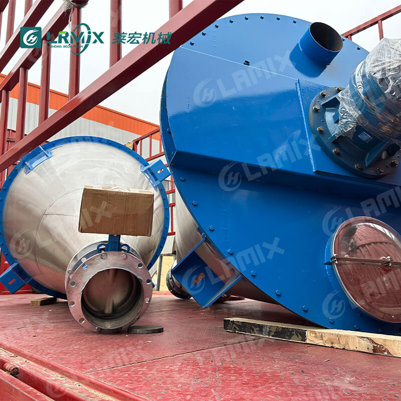 shipping and installation of 2000L double screw cone mixer China manufacturer