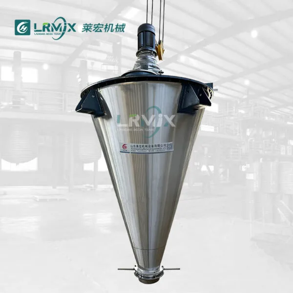 2000L double screw cone mixer stainless steel powder blending equipmen