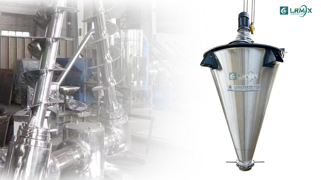 2000L double screw cone mixer for powder mixing