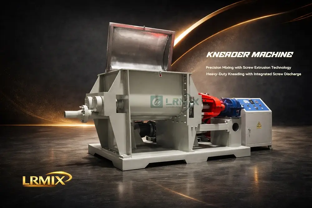 LRMIX 100L screw extrusion sigma kneader machine product render