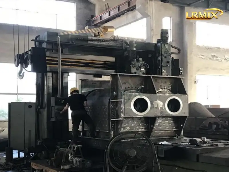 mixer machine frame CNC machining LRMIX manufacturing
