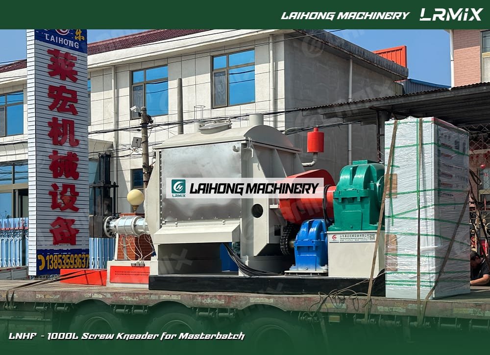 Color masterbatch screw kneader machine in plastic factory - industrial screw extruder kneader for high quality masterbatch production