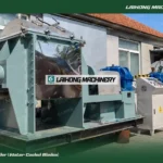 LNHZ-300L screw kneader with water-cooled sigma blades by Laihong Machinery. Industrial heavy-duty double sigma mixer with screw discharge system.