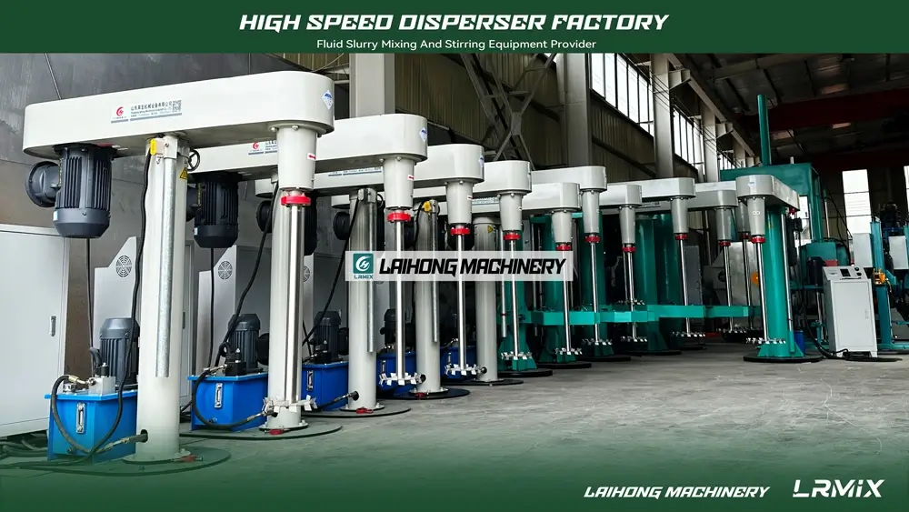 LRMIX Shandong factory workshop with multiple hydraulic lifting high-speed dispersers