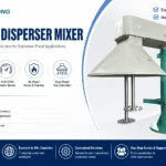 LRMIX 45kW Dual-Shaft High-Speed Disperser Mixer with Explosion-Proof Motor and Dust-Proof Hood