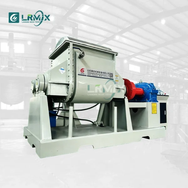 LRMIX 200L Tilting Kneader Mixer for Silicone Rubber, White Background Product Photo