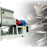 LRMIX 200L Tilting Kneader with Interior Blade Detail for Silicone Rubber Mixing