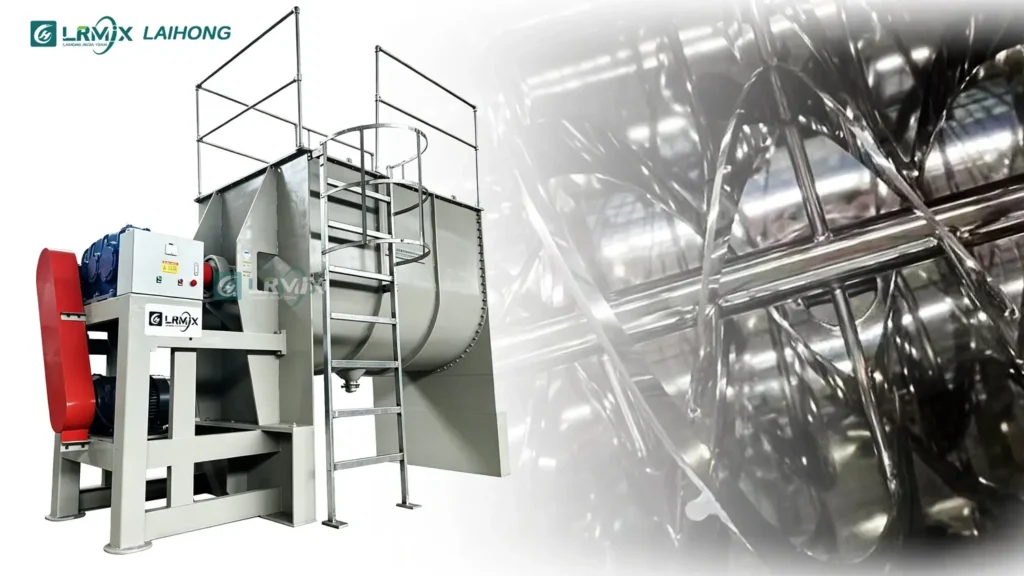 LRMIX 5000L Horizontal Double Ribbon Mixer On-Site Installation at Customer's Facility in Malaysia